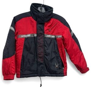 Spyder Black and Red Winter Ski Jacket Boys Size 10